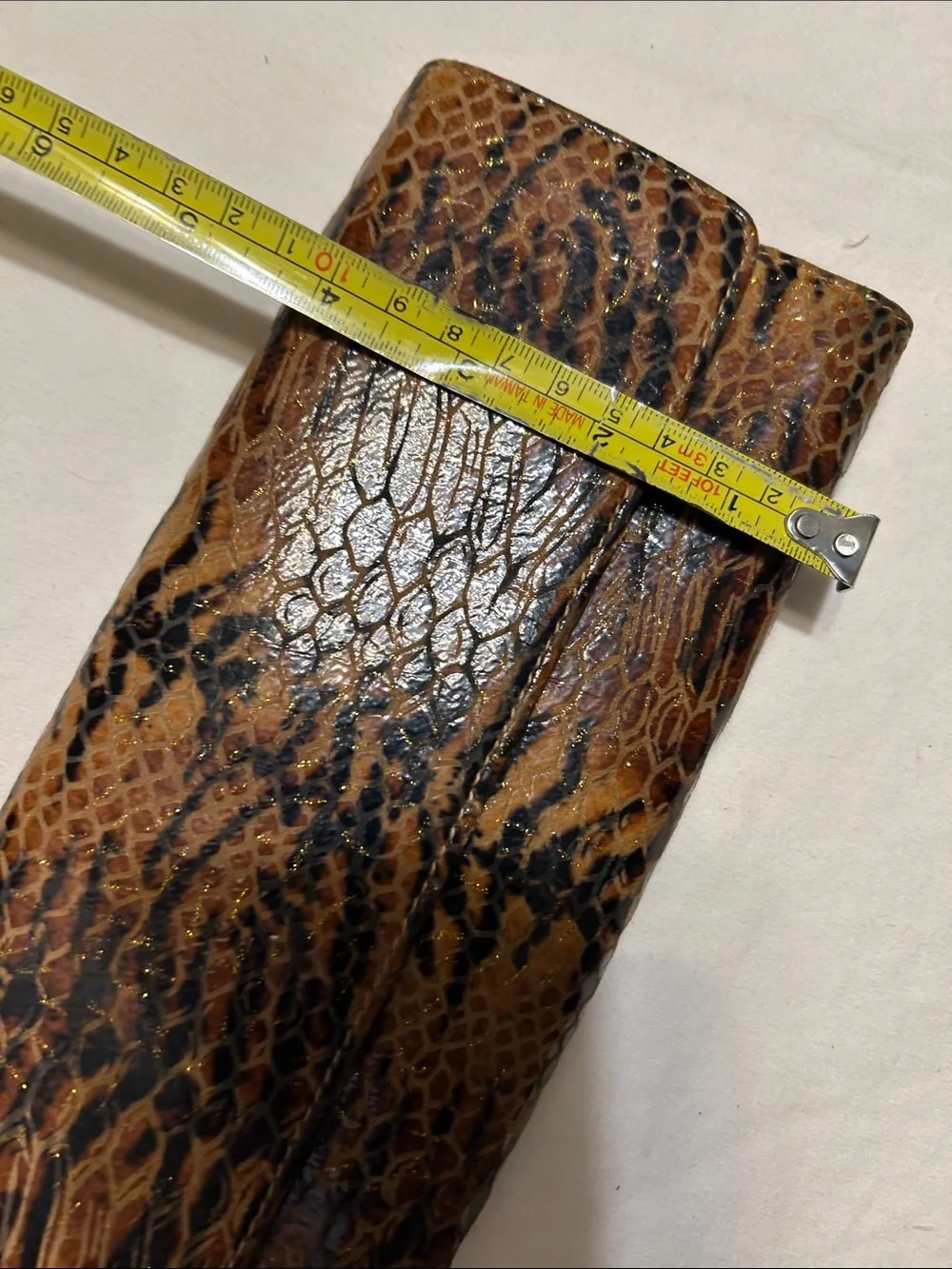 HOBO Brown & Black Snake-Print Key and Card Holder